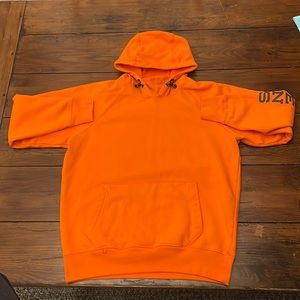 Orange Grundéns hoodie Large